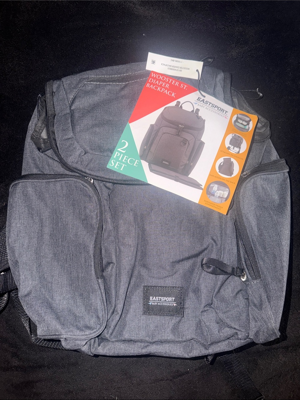 Eastsport Diaper Backpack - Gray